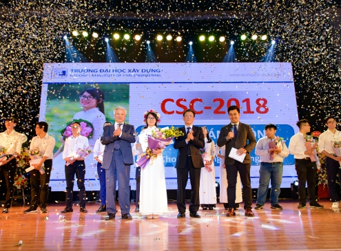 Trao giải thưởng cho sinh viên tài năng ngành xây dựng